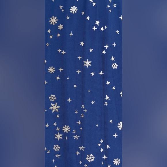 Blackmilk Christmas Star Blue V-Neck Maxi Dress - Limited - Picture 6 of 6